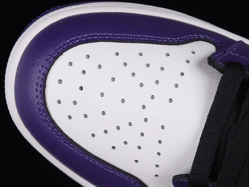 All categories Air Jordan Jordan series basketball shoes Air Jordan 1 Low G version pure original Air Jordan 1 Low Golf "White Purple" AJ1 Joe 1 new golf version white and purple color DD9315-105